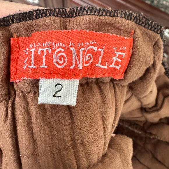 NWOT Itongle 2T Brown & Black Faux Suede Girls Skirt - Picture 4 of 4